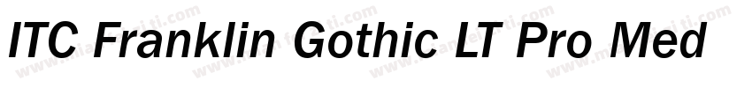 ITC Franklin Gothic LT Pro Medium字体转换